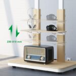Stralex TV standaard Duolite elektrisch wit/beuken