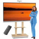 Stralex TV standaard Duolite elektrisch wit/beuken