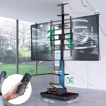 Stralex TV standaard Elite elektrisch zwart / walnoot