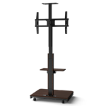 Stralex TV standaard Elite elektrisch zwart / walnoot