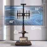 Stralex TV standaard Elite elektrisch zwart / walnoot