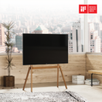 TV Standaard Hout Scandinavisch TV Standaard Hout Scandinavisch | Houten TV standaard vierpoot